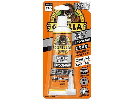 他サイト： 強力多用途弾性接着剤 ゴリラ 強力ペースト 73ml 白 呉工業 NO.1783の商品画像