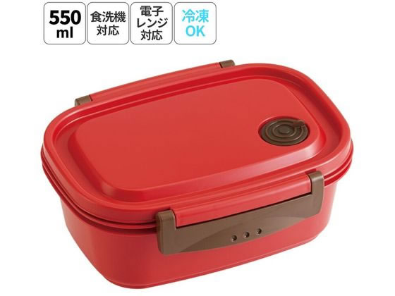 他サイト： 軽量薄肉設計! ラク軽弁当箱 550ml レッド スケーター XPM4の商品画像