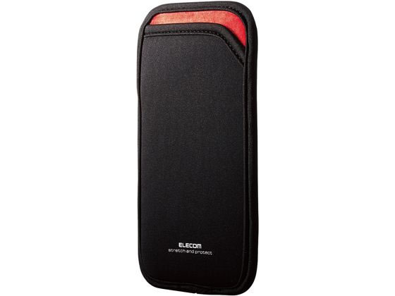 他サイト： スマートフォン用スリップインポーチ L エレコム P-05SNCBKの商品画像