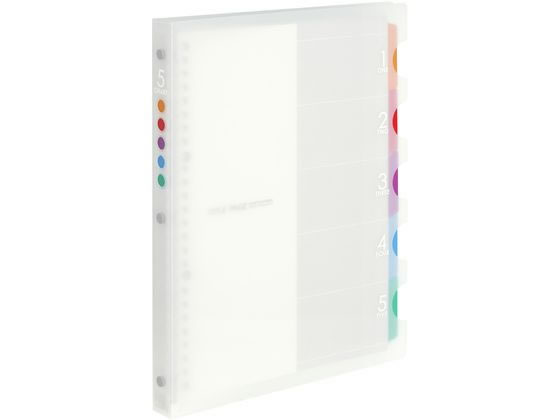 他サイト： ルーズリーフ バインダー B5 ファイブチャート 26穴 クリア マルマン F906の商品画像