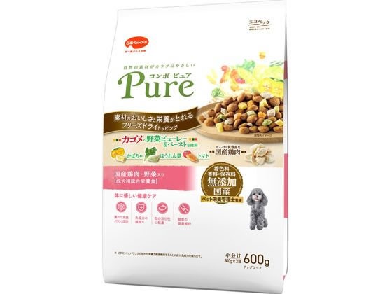 他サイト： コンボピュアドッグ 鶏肉野菜 600g 日本ペットフードの商品画像