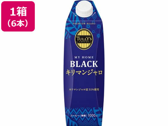 他サイト： TULLY’S COFFEE キリマンジャロ キャップ付 1L×6本 伊藤園の商品画像