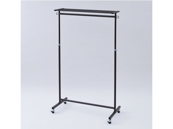他サイト： ハンガーラック 上棚付き ダークブラウン 山善 DDSH-SUT(DBR)の商品画像
