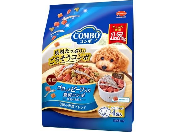 他サイト： コンボ ドッグ ゴロッとビーフ入り 425g×4袋 日本ペットフードの商品画像