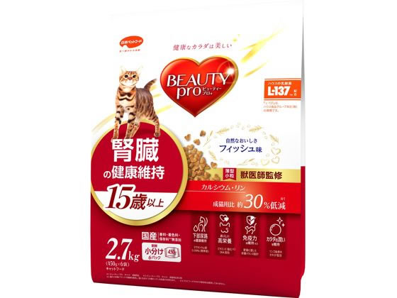 他サイト： ビューティープロ 腎臓 フィッシュ 15歳以上 2.7kg 日本ペットフードの商品画像