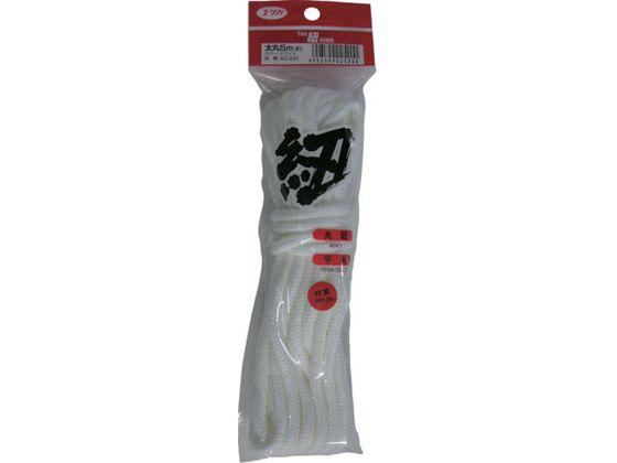 他サイト： 紐 ザ・紐 太丸紐 5m ホワイト ユタカメイク 4948807の商品画像