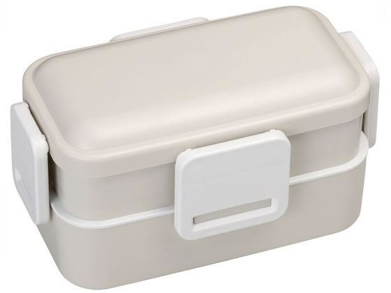 他サイト： 抗菌2段ふわっと弁当箱 600mL くすみグレー/PFLB6AG スケーター PFLW4AGの商品画像
