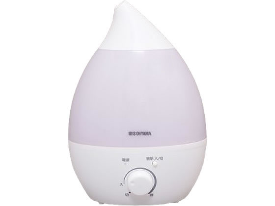 他サイト： 超音波式加湿器 しずく型 ホワイト アイリスオーヤマ UHM-280S-Wの商品画像
