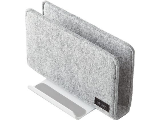 他サイト： フェルトカバー付スタンド ユートリム タブレット・ノートPC用 ホワイト ソニック UT-5352-Wの商品画像