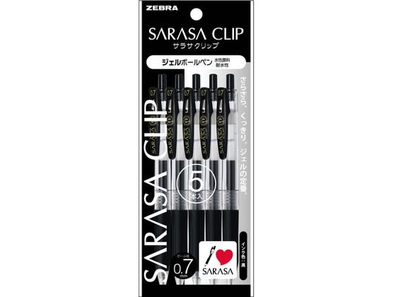 他サイト： サラサクリップ0.7 黒 5本入 ゼブラ P-JJB15-BK5の商品画像