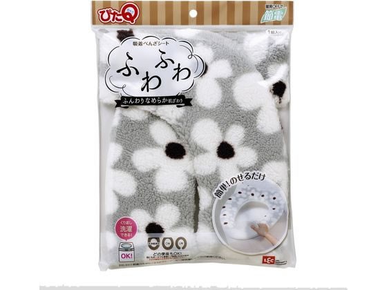 他サイト： ぴたQ 吸着べんざシート ふわふわタイプ デイジーグレー レック BB-497の商品画像