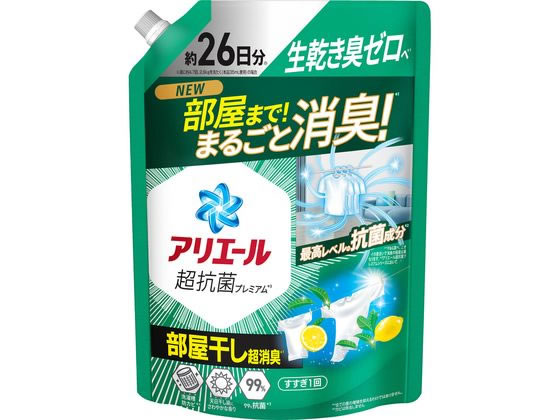 他サイト： アリエールジェル 部屋干し 詰替 超特大サイズ 625g P&Gの商品画像