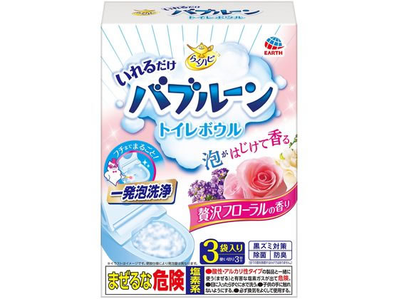 他サイト： いれるだけバブルーントイレボウル 贅沢フローラル 3袋 アース製薬の商品画像