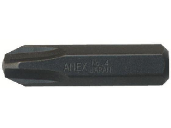 他サイト： インパクトドライバー用ビット +4×36 対辺8mm六角軸AK-2 アネックス 4936183の商品画像