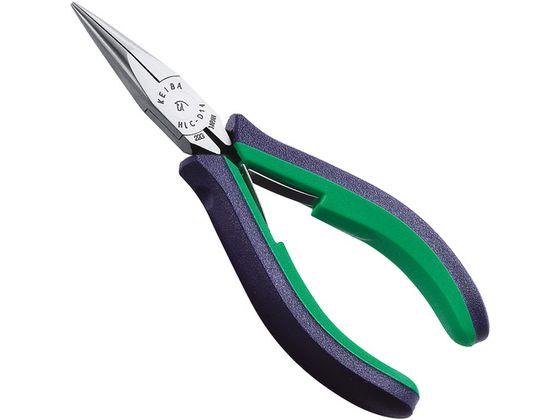 他サイト： KEIBA/ラジオペンチ・溝なし 2com.ハンドル 120 HLC-D14の商品画像