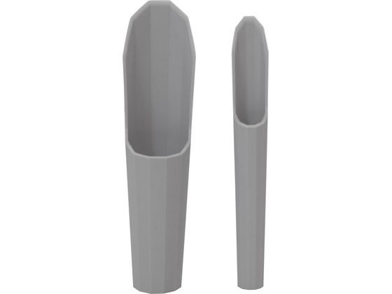 他サイト： FG プラ 多肉土入れ2点セット グレー 浅香工業 #193977の商品画像