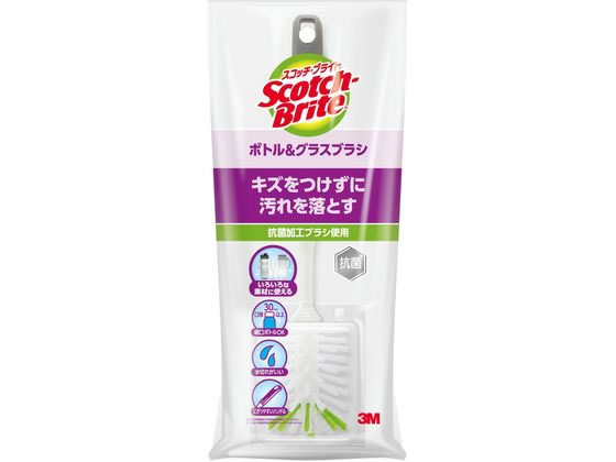 他サイト： スコッチ・ブライト ボトル&グラスブラシ 3M K-503Jの商品画像