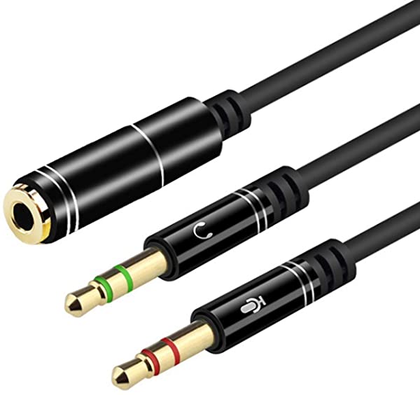 オーディオ分配ケーブル 3 5mm ミニジャック変換ケーブル 2in1 4極3 5mm ステレオ メス 3極 オス 2 ステレオ イヤホン マイク の通販はau Pay マーケット Nogistic