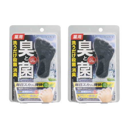 他サイト： 【医薬部外品】フットメジ 薬用フットソープ 爽快ミント 65g【2個セット】【お取り寄せ】(4571169854743-2)の商品画像