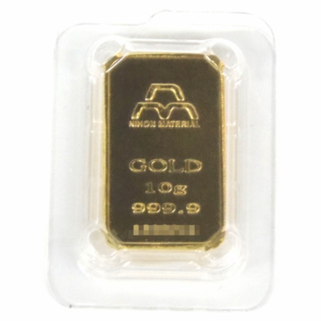 日本マテリアル 純金 24金 インゴット 10ｇ ゴールドバー Ingot 52408 の通販はau Pay マーケット 堀田商事質店