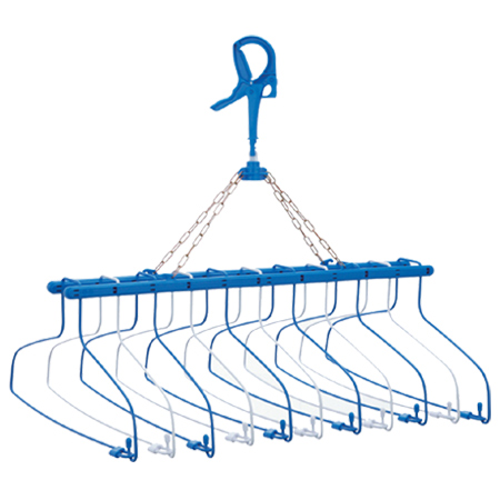 他サイト： 洗濯ハンガー リニアハンガー 11連式 スキップハンガー ( 洗濯物干し 洗濯用品 シャツハンガー 物干し 室内物干し ハンガーの商品画像