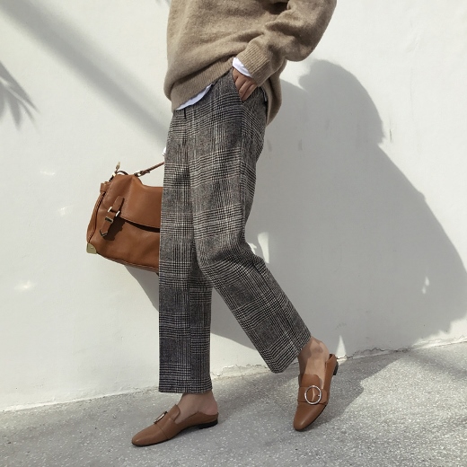 チェックパンツ レディース 秋物 パンツ 韓国 ファッション レディース グレンチェック パンツ 秋服 レディース オフィスカジュアル チェの通販はau Pay マーケット Vestito 商品ロットナンバー