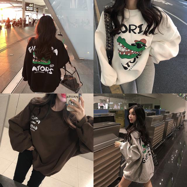 トレーナー レディース かわいい スウェット 秋冬新作 ロゴ プリント スエット トレーナー 韓国 ファッション レディース 秋冬 キャラプの通販はau Pay マーケット Vestito 商品ロットナンバー
