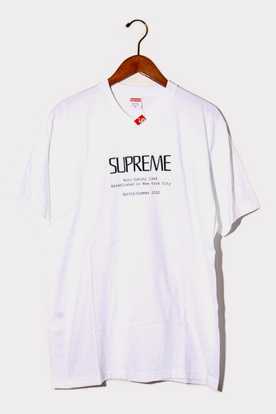 中古 未使用品 ss Supreme シュプリーム Anno Domini Tee アンノドミニ ロゴ プリント Tシャツ M White 白の通販はau Pay マーケット ブランド古着のベクトル