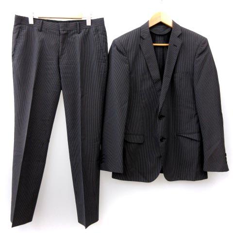 中古 Male Co スーツ フォーマル ジャケット シングル 2b パンツ ストライプ 春夏 セットアップ グレー A5 メンズの通販はau Pay マーケット ブランド古着のベクトル