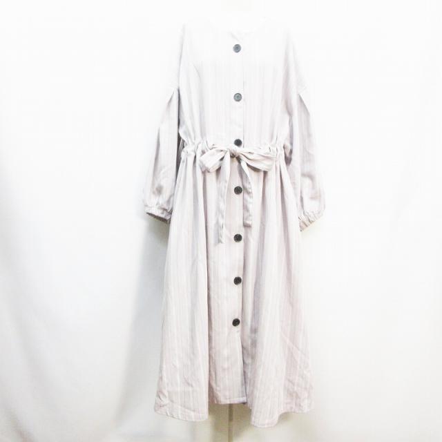 中古 ミスティック Mystic ハトメ シャーリング ガウン ワンピース 長袖 ドロップショルダー ロング F L相当 薄紫の通販はau Pay マーケット ブランド古着のベクトル