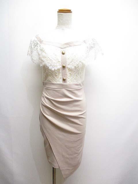 中古 ティアリー Tearly 美品 キャバドレス ワンピース M ベージュ ノースリーブ バストカップ ナイトドレスの通販はau Pay マーケット ブランド古着のベクトル