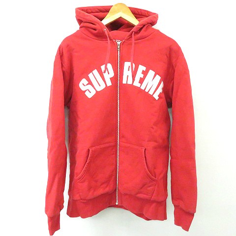 supreme arc logo thermal zip up hoodie