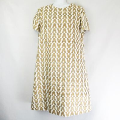 中古 ヴァレンチノ Valentino Tussah Logo Brocade Dress タッサー ロゴ ブロケード ドレス ワンピース 総柄 44の通販はau Pay マーケット ブランド古着のベクトル