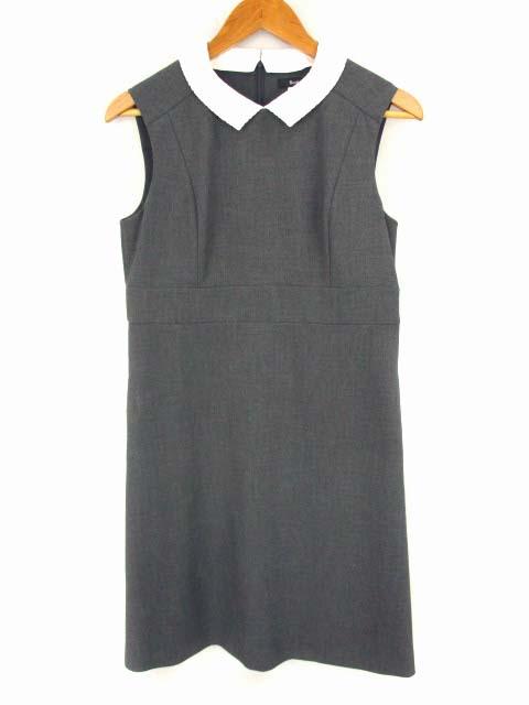 中古 ルネ Rene ルネベーシック Rene Basic ノースリーブ ワンピース 襟付き 無地 ストレッチ グレー 38の通販はau Pay マーケット ブランド古着のベクトル