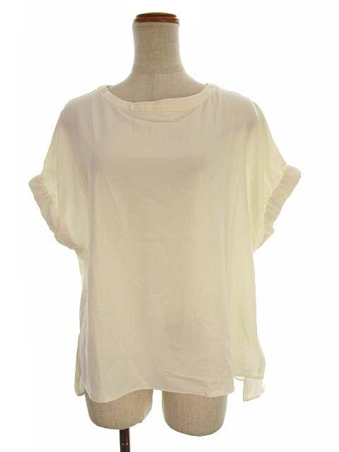 中古 ジーナシス Jeanasis トップス ブラウス プルオーバー 半袖 フレンチスリーブ 無地 白 ホワイト F レディースの通販はau Pay マーケット ブランド古着のベクトル