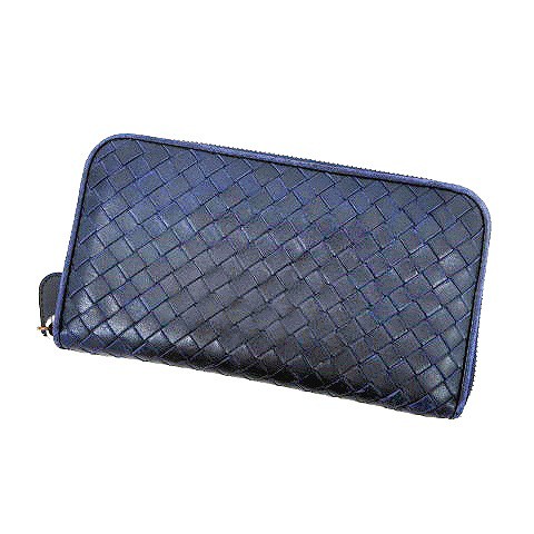 中古 ボッテガヴェネタ Bottega Veneta イントレチャート ラウンドファスナー 長財布 ラムレザー メッシュ 編み 紫の通販はau Pay マーケット ブランド古着のベクトル