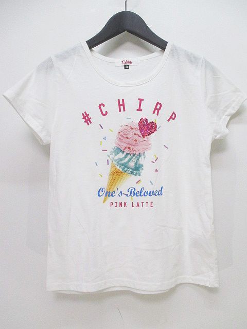 中古 ピンクラテ Pink Latte 半袖 カットソー Tシャツ Xs 白系 ホワイト プリント スパンコール キッズ 子供服 の通販はau Pay マーケット ブランド古着のベクトル