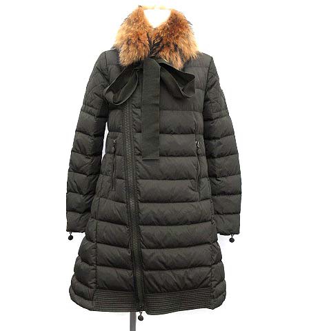 中古 モンクレール Moncler S サカイ Mayuko ダウンコート ロング ラクーンファー 00 カーキ Kh レディースの通販はau Pay マーケット ブランド古着のベクトル