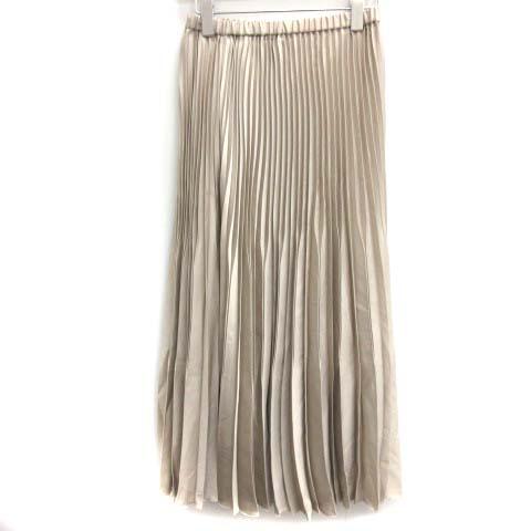 中古 未使用品 イエナ Iena 19ss 34 Xs アコーディオンプリーツスカート ロング マキシ丈 ベージュ レディースの通販はau Pay マーケット ブランド古着のベクトル