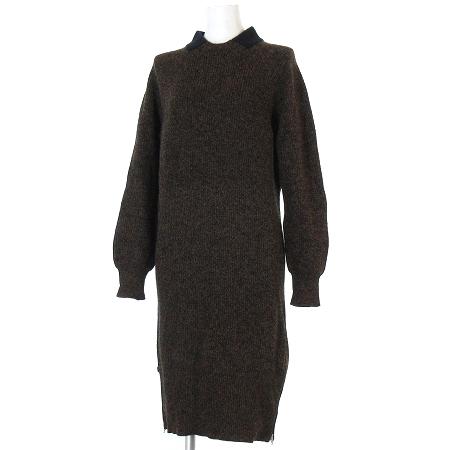 中古 ラコステ Lacoste ワンピース ニット 長袖 サイドジップ ロゴ ワッペン ウール 茶 ブラウン 38 レディースの通販はau Pay マーケット ブランド古着のベクトル