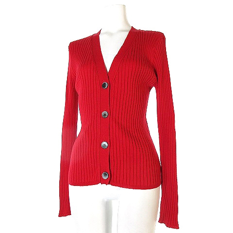 中古 コラージュ ガリャルダガランテ Collage Gallardagalante ニット カーディガン 長袖 リブ Vネック 赤 トップス レディースの通販はau Pay マーケット ブランド古着のベクトル