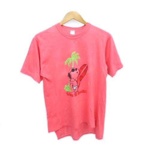 中古 ヴィンテージ Vintage スヌーピー Snoopy Tシャツ Life S A Beach プリント ピンク メンズの通販はau Pay マーケット ブランド古着のベクトル