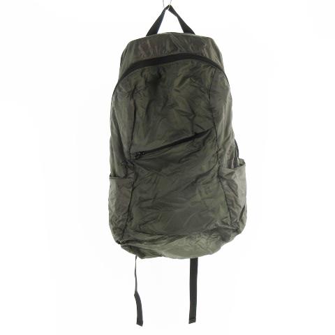 中古 The Shop Tk タケオキクチ パッカブル バックパック リュックサック ナイロン カーキ グリーン 鞄 メンズ レディースの通販はau Pay マーケット ブランド古着のベクトル
