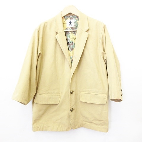 中古 Hai Sporting Gear ジャケット 長袖 テーラード シングル 文字 チェック柄 綿 茶 緑 ブラウン グリーン Mの通販はau Pay マーケット ブランド古着のベクトル