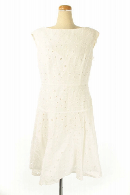 中古 マーリエパーエフデ Maglie Par Ef De 花柄刺繍ノースリーブワンピース 9 白 ホワイト Rm Os レディースの通販はau Pay マーケット ブランド古着のベクトル