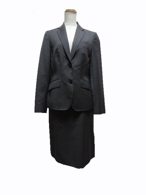 中古 ニューヨーカー Newyorker スーツ ジャケット スカート ピンストライプ 9ar グレー Ft レディースの通販はau Pay マーケット ブランド古着のベクトル