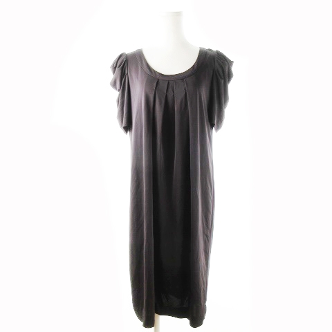 中古 アイシービー Icb ワンピース ひざ丈 半袖 とろみ感 M チャコール グレー Ck7 レディースの通販はau Pay マーケット ブランド古着のベクトル