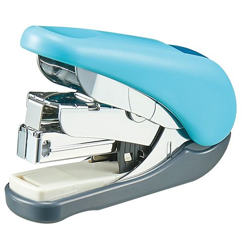 他サイト： フラットホッチキス フラットかるヒット 32枚とじ ブルー 1個の商品画像