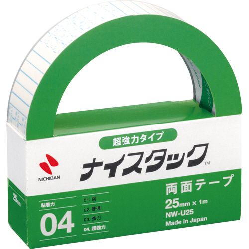 他サイト： ナイスタック 両面テープ 超強力タイプ 25mm×1m 1巻の商品画像