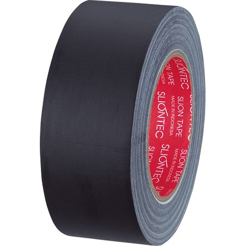 他サイト： 布粘着テープ マットクロス 50mm×25m 厚み約0.31mm 黒 1巻の商品画像